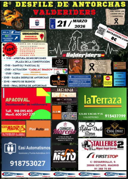 II DESFILE DE ANTORCHAS VALDERIDERS 2026