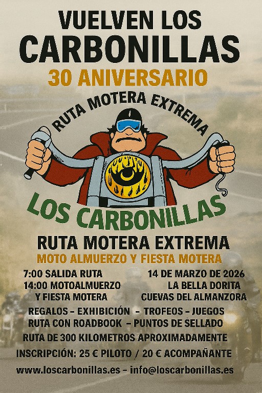 RUTA MOTERA EXTREMA LOS CARBONILLAS 2026
