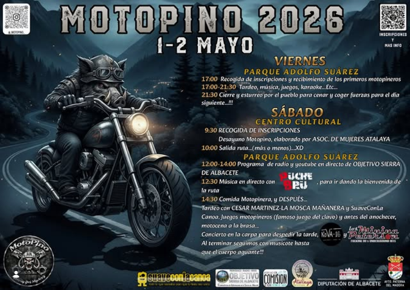 MOTOPINO 2026 1 Y 2 DE MAYO