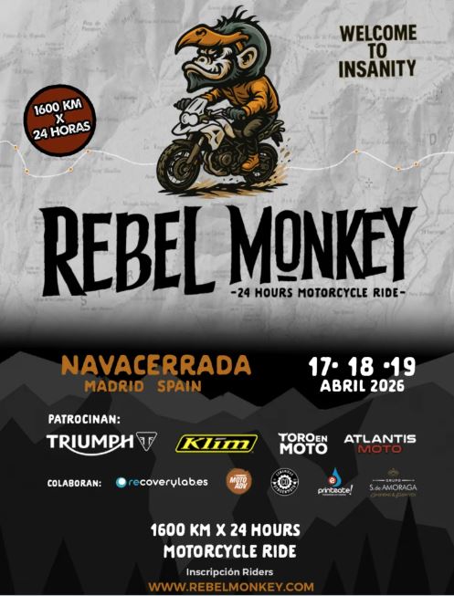 THE REBEL MONKEY RIDE 2026 NAVACERRADA, MADRID
