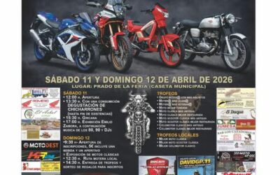 XII CONCENTRACIÓN MOTERA CIUDAD DE MEDINA SIDONIA, 11 Y 12 DE ABRIL DE 2026, MEDINA SIDONIA, CÁDIZ