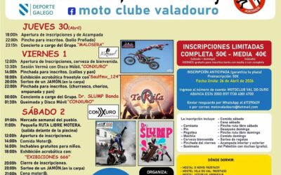 XXIX CONCENTRACIÓN DE MOTOS VALADOURO 2026 VALADOURO, LUGO