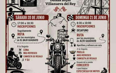 II CONCENTRACIÓN MOTERA EL GUADIATO SOBRE RUEDAS 20 Y 21 DE JUNIO 2026 VILLANUEVA DEL REY, CÓRDOBA