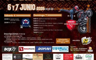 VIII REUNIÓN MOTERA FUENTE OBEJUNA, CÓRDOBA 6 Y 7 DE JUNIO 2026