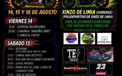 3ª CONCENTRACIÓN MOTOTURÍSTICA EN XINZO DE LIMIA  14, 15 Y 16 DE AGOSTO XINZO DE LIMIA, OURENSE