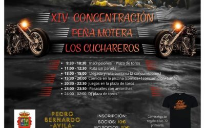 XIV CONCENTRACIÓN MOTERA LOS CUCHAREROS 2026 22 DE AGOSTO PEDRO BERNARDO, ÁVILA