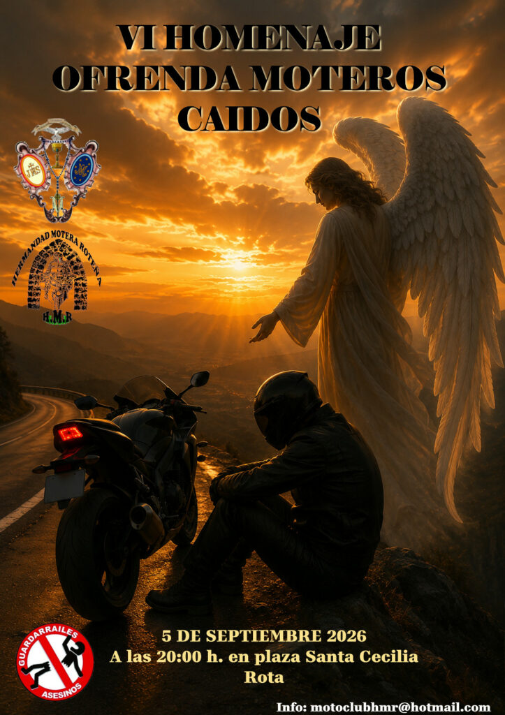 VI HOMENAJE Y OFRENDA MOTEROS CAIDOS EN ROTA, CÁDIZ