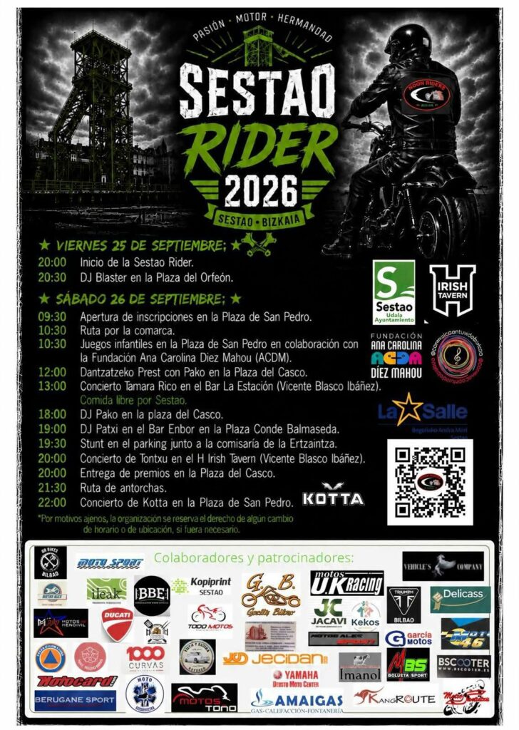 SESTAO RIDER 2026 25 Y 26 DE SEPTIEMBRE DE 2026, EN SESTAO, BIZKAIA